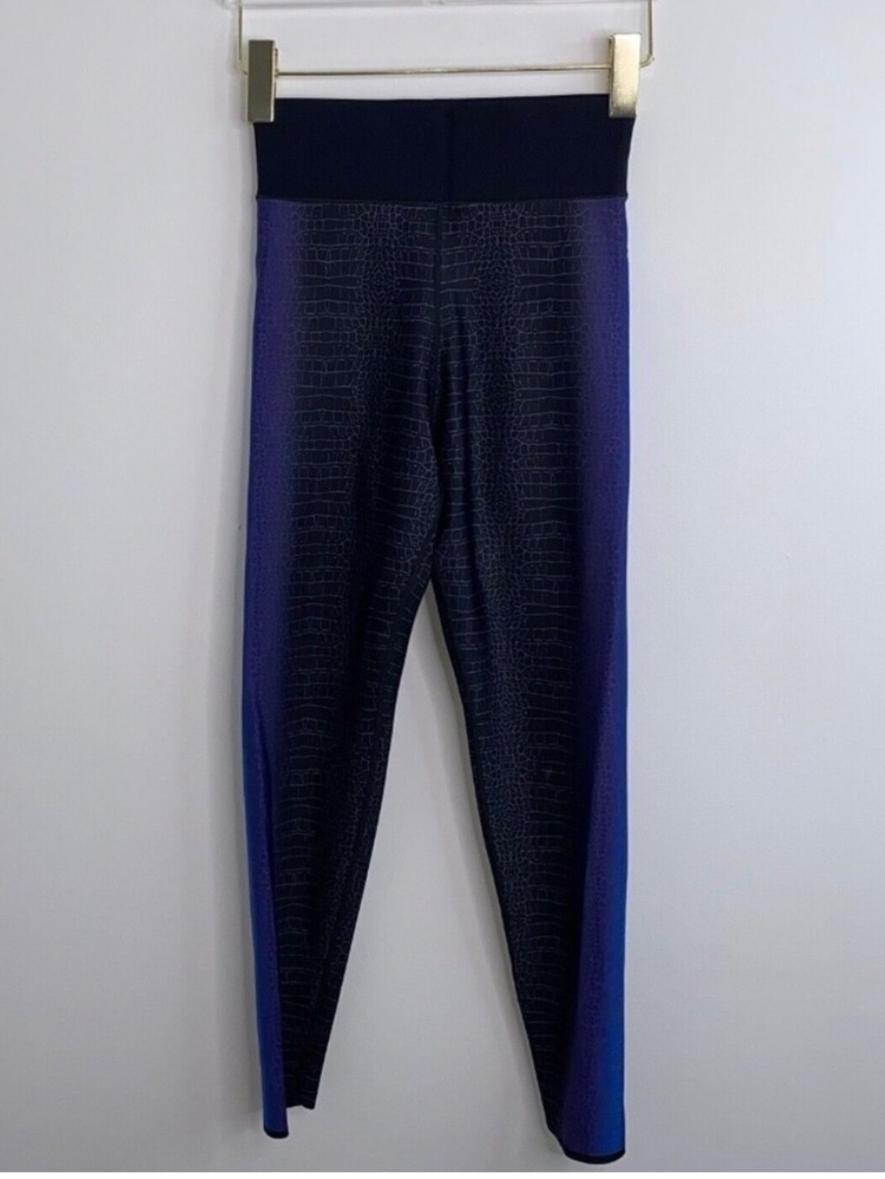 Ultracor Snake Serpent High Rise Knockout Leggings Black Blue Purple Ombré Small